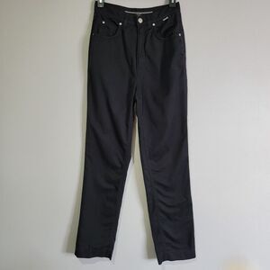 Escada‎ Sport High Rise Pleated Pants Black Straight Size 34 Cotton